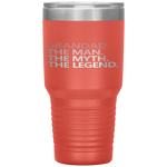 GRANDAD THE MAN THE MYTH THE LEGEND Father's Day Gift Men Tumbler Tumblers dad, family- Nichefamily.com