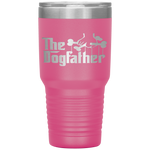 The Dogfather Dog Dad Fathers Day Gift Dog Lover Tumbler Tumblers dad, family- Nichefamily.com