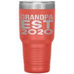 First Time Grandpa 2020 Grandfather Father-in-law Pregnancy Tumbler Tumblers dad, family- Nichefamily.com