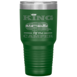 King of the Camper-Funny Camper For Mens Father's Day Tumbler Tumblers dad, family- Nichefamily.com