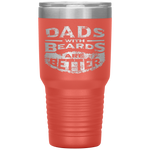 Dads with Beards are Better Father's Day Gifts Distressed Tumbler Tumblers dad, family- Nichefamily.com