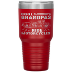 Cool Grandpas Ride MotorCycles - Funny Grand Father Biker Tumbler Tumblers dad, family- Nichefamily.com