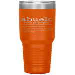 Abuelo Definition - Funny Spanish Father's Day Tumbler Tumblers dad, family- Nichefamily.com