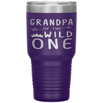 Grandpa Of The Wild One Thing Birthday Tumbler Tumblers dad, family- Nichefamily.com