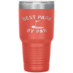 Best Papa By Par Funny Golf Father's Day Grandpa Gift Tumbler Tumblers dad, family- Nichefamily.com