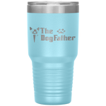 The Dogfather Boston Terrier Dog Dad Father's Day Tumbler Tumblers dad, family- Nichefamily.com