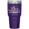 Mermaid Grandpa Funny Grandfather Family Matching Birthday Tumbler Tumblers dad, family- Nichefamily.com