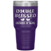 Double Blessed Grandpa Of Twins Grandfather Gift Tumbler Tumblers dad, family- Nichefamily.com