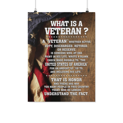 what is a veteran ? poster Posters 2 carthook_checkout- Nichefamily.com