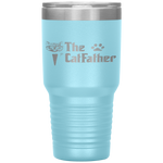 The Catfather Funny Father's Day Gift for Cat Daddy Tumbler Tumblers dad, family- Nichefamily.com