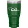 The Dogfather Boston Terrier Dog Dad Father's Day Tumbler Tumblers dad, family- Nichefamily.com