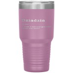 Dziadzia Funny Meaning Grandpa Dziadzia Fathers Day Gifts Tumbler Tumblers dad, family- Nichefamily.com