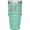 Unicorn Funcle Gift Rainbow Father's Day Tumbler Tumblers dad, family- Nichefamily.com