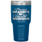 Proud Grandpa Of A Heart Warrior CHD Awareness Gift Tumbler Tumblers dad, family- Nichefamily.com