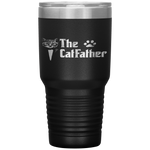 The Catfather Funny Father's Day Gift for Cat Daddy Tumbler Tumblers dad, family- Nichefamily.com