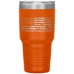 God Family Steelers-Pro Us Flag Father's Day Dad Gift Tumbler Tumblers dad, family- Nichefamily.com