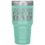 Father's Day Cheer Dad Killing It Cheerdancing Tumbler Tumblers dad, family- Nichefamily.com