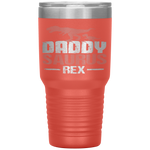 Daddysaurus Rex Father's Day Dinosaur Daddy Funny Tumbler Tumblers dad, family- Nichefamily.com