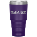 DAD Airport Taxiway Sign Pilot Father's Day Tumbler Tumblers dad, family- Nichefamily.com