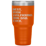 Irish Wolfhound Dog Dad Fathers Day Gift design Tumbler Tumblers dad, family- Nichefamily.com