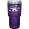 Papa Shark American Flag Fathers Day 4Th Of July Tumbler Tumblers dad, family- Nichefamily.com