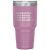 GRANDPA THE MAN THE MYTH THE LEGEND Father's Day Gift Men Tumbler Tumblers dad, family- Nichefamily.com