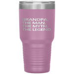 GRANDPA THE MAN THE MYTH THE LEGEND Father's Day Gift Men Tumbler Tumblers dad, family- Nichefamily.com