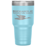 Duckaholic Hooked On Quack Father's Day Gifts Hunter Tumbler Tumblers dad, family- Nichefamily.com