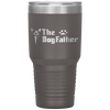 The Dogfather Boston Terrier Dog Dad Father's Day Tumbler Tumblers dad, family- Nichefamily.com