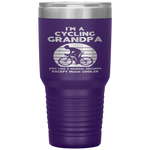 I'm A Cycling Grandpa Funny Grandpa Cyclist Gift Tumbler Tumblers dad, family- Nichefamily.com