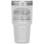 Distressed Best Jack Russell Terrier Dad Ever Fathers Day Tumbler Tumblers dad, family- Nichefamily.com