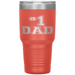 1 Dad Number One Father's Day Vintage Style Tumbler Tumblers dad, family- Nichefamily.com