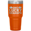 One Lucky Grandpa Clover Men St Patricks Day Grandfather Tumbler Tumblers dad, family- Nichefamily.com