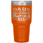 Dads with Beards are Better Father's Day Gifts Distressed Tumbler Tumblers dad, family- Nichefamily.com