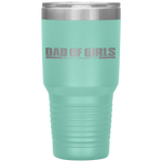 Funny Fathers Day Gift Dad of Girls Outnumbered Tumbler Tumblers dad, family- Nichefamily.com