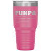 Funny FUNPA Fun Grandpa Novelty Tumbler Tumblers dad, family- Nichefamily.com