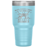 Never Underestimate A Grandpa Who Is Also A Drummer Fun Gift Tumbler Tumblers dad, family- Nichefamily.com