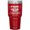 Pink Or Blue Great Grandpa Loves You Baby Gender Reveal Tumbler Tumblers dad, family- Nichefamily.com