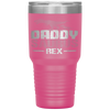 Daddysaurus Rex Father's Day Dinosaur Daddy Funny Tumbler Tumblers dad, family- Nichefamily.com