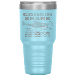 Cousin Shark Fathers Day Gift Cousin Shark Doo Doo Do Tumbler Tumblers dad, family- Nichefamily.com