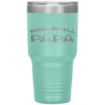 Pickleball Papa Father's Day Pickleball Tumbler Tumblers dad, family- Nichefamily.com