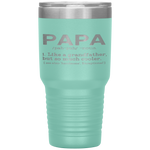 Definition Of PaPa Gift For Father's Day Tumbler Tumblers dad, family- Nichefamily.com