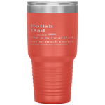 Polish Dad Definition Fathers Day Gift Flag Tumbler Tumblers dad, family- Nichefamily.com