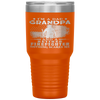 I'm Dad Grandpa Retired Firefighter Nothing Scares Me Tumbler Tumblers dad, family- Nichefamily.com