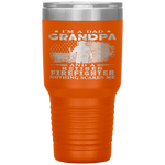 I'm Dad Grandpa Retired Firefighter Nothing Scares Me Tumbler Tumblers dad, family- Nichefamily.com