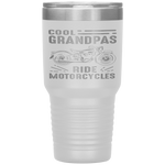 Cool Grandpas Ride MotorCycles - Funny Grand Father Biker Tumbler Tumblers dad, family- Nichefamily.com