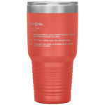 Opa Definition - Father's Day Present Gift Tumbler Tumblers dad, family- Nichefamily.com