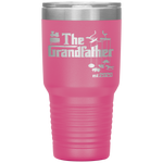 Promoted to Grandpa Grandfather 2020 New Grandpa Gift Tumbler Tumblers dad, family- Nichefamily.com