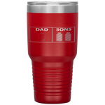 Low Battery Dad of Two Sons or Twin Boys Father's Day Gift Tumbler Tumblers dad, family- Nichefamily.com