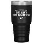 Promoted to Great Grandpa 2020 Pregnancy Announcement Tumbler Tumblers dad, family- Nichefamily.com